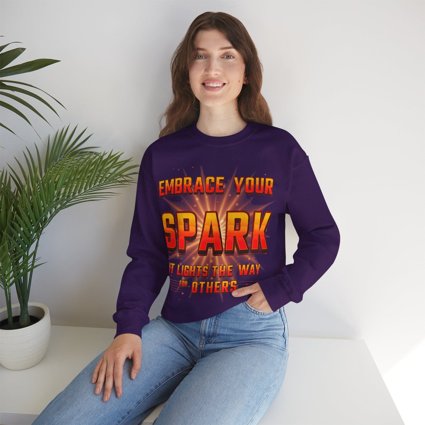 'Embrace Your Spark' Design Sweatshirt