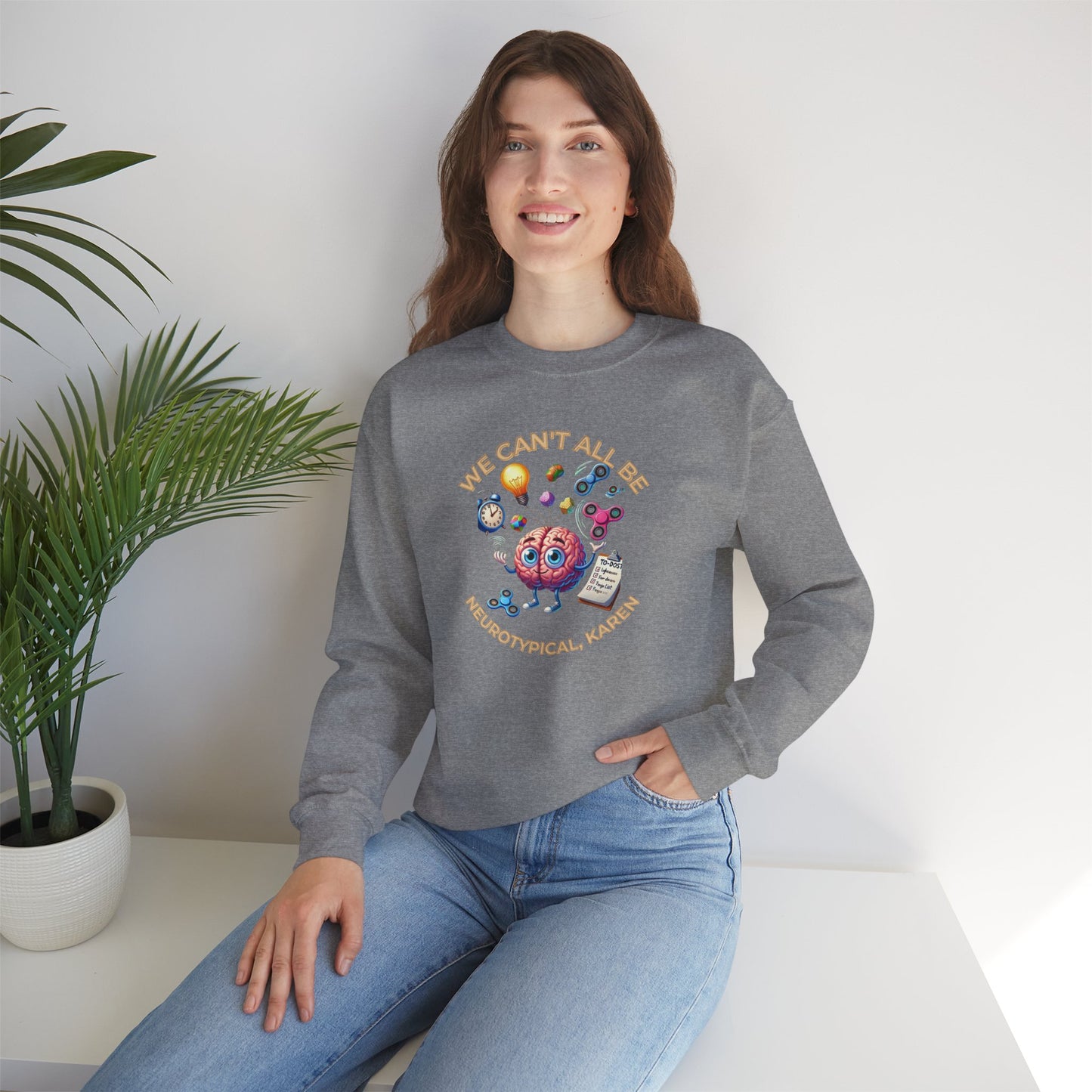 Neurodiversity Awareness Sweatshirt, Unisex Crewneck, Inclusion Top, Gift for Autism Advocates, Diversity Jumper, Neurotypical Contrast