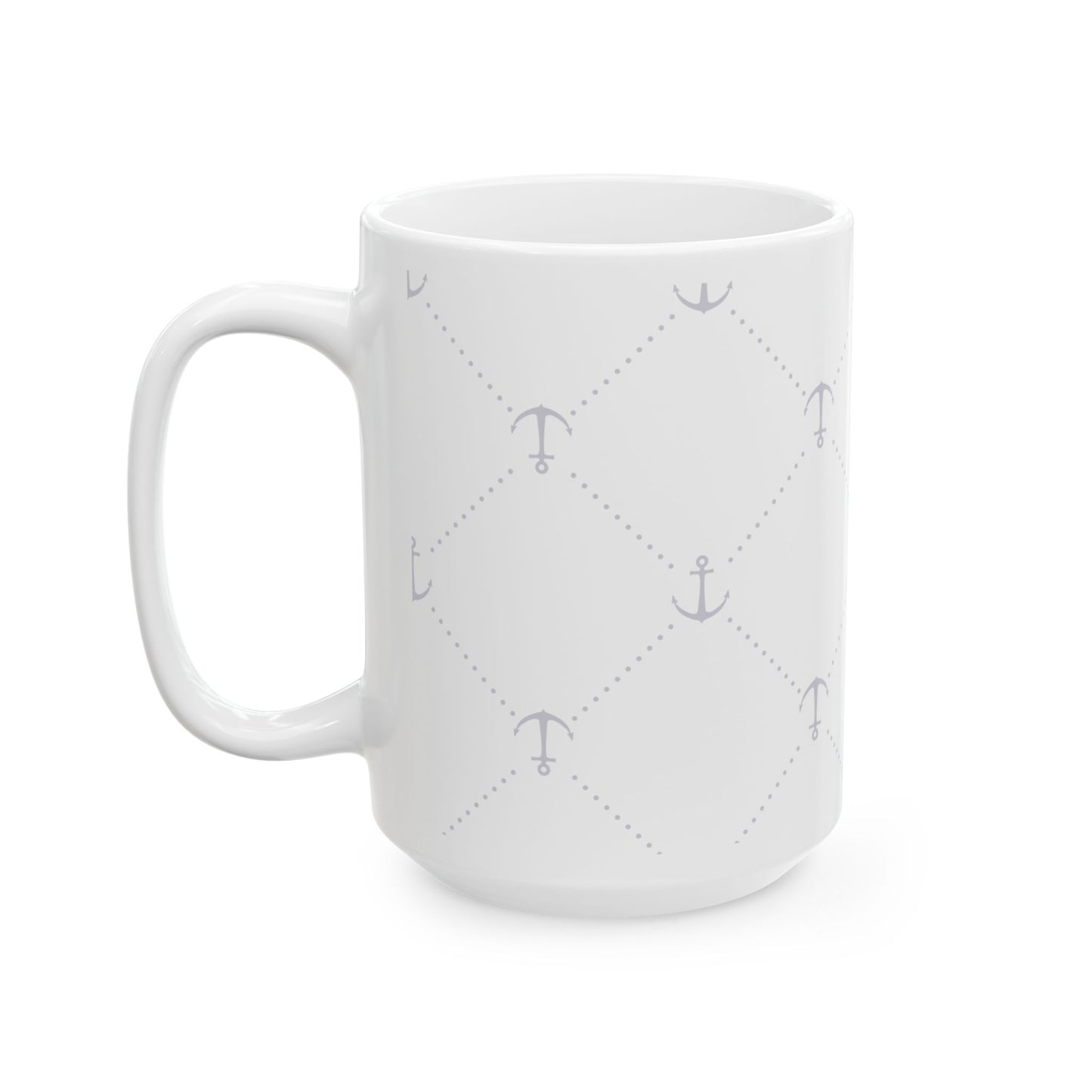 Anchor Rope Ceramic Mug, Grounded in Strength, Floating in Hope