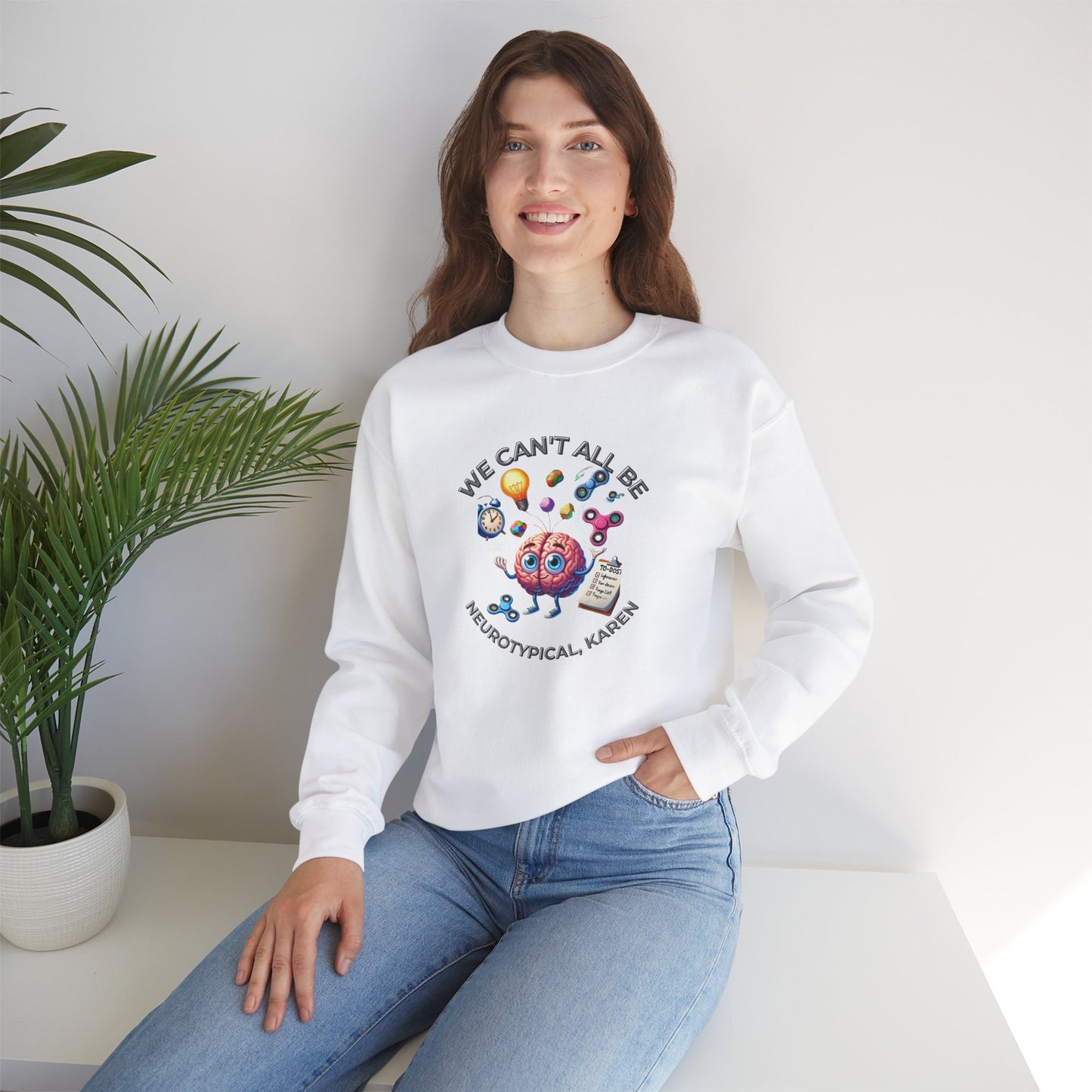 Neurodiversity Awareness Sweatshirt, Unisex Crewneck, Inclusion Top, Gift for Autism Advocates, Diversity Jumper, Neurotypical Contrast